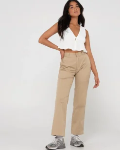 Coco V Neck Crop Top | Rusty Clearance