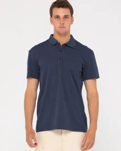 Comp Wash Short Sleeve Polo | Rusty Flash Sale