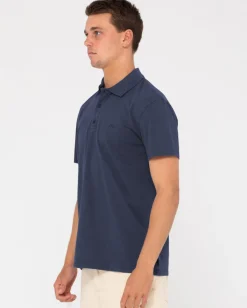 Comp Wash Short Sleeve Polo | Rusty Flash Sale