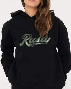 Country Club Oversized Hooded Fleece | Rusty Cheap