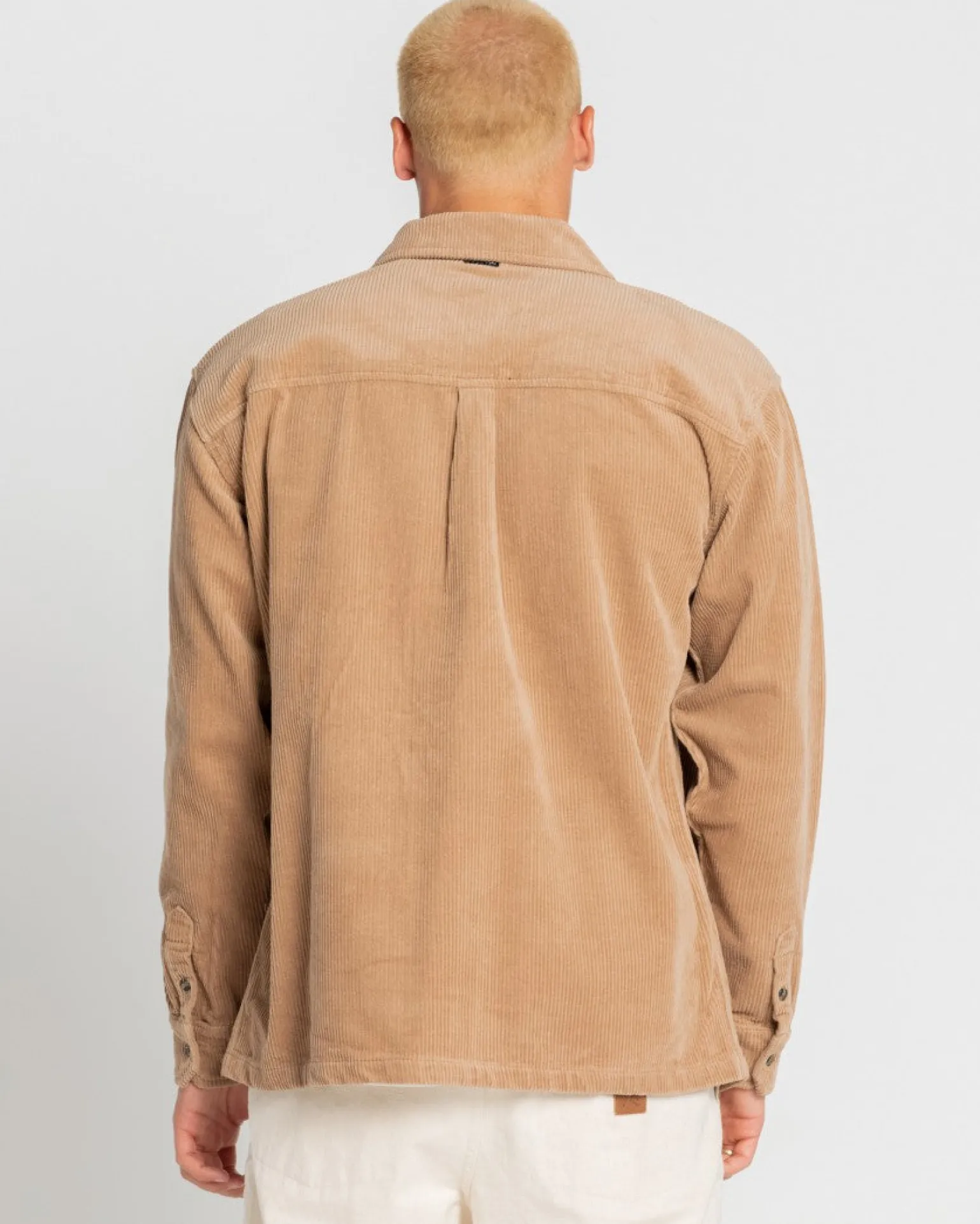 Coup Cord Long Sleeve Overshirt | Rusty Sale