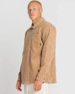 Coup Cord Long Sleeve Overshirt | Rusty Flash Sale