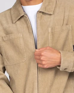 Coup Cord Long Sleeve Overshirt | Rusty Sale