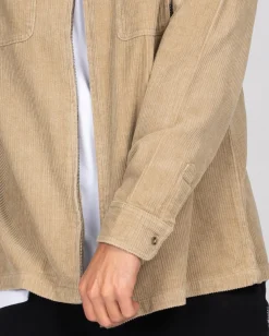 Coup Cord Long Sleeve Overshirt | Rusty Shop