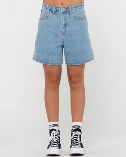 Cyprus High Waisted Denim Short | Rusty New