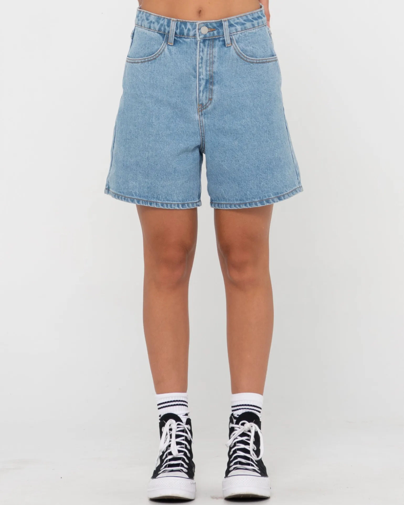 Cyprus High Waisted Denim Short | Rusty Best