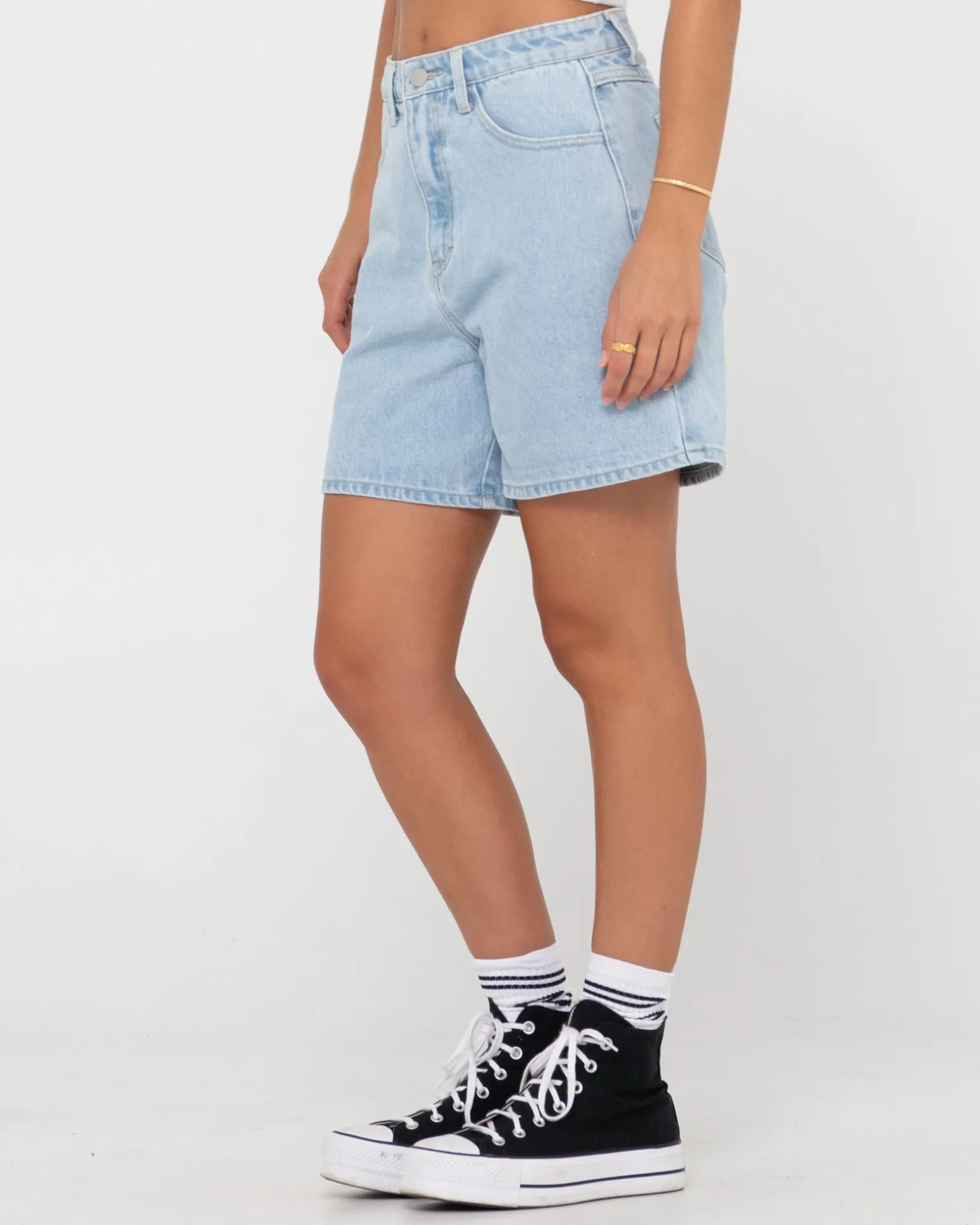 Cyprus High Waisted Denim Short | Rusty Store