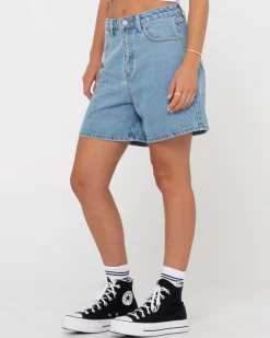 Cyprus High Waisted Denim Short | Rusty Best