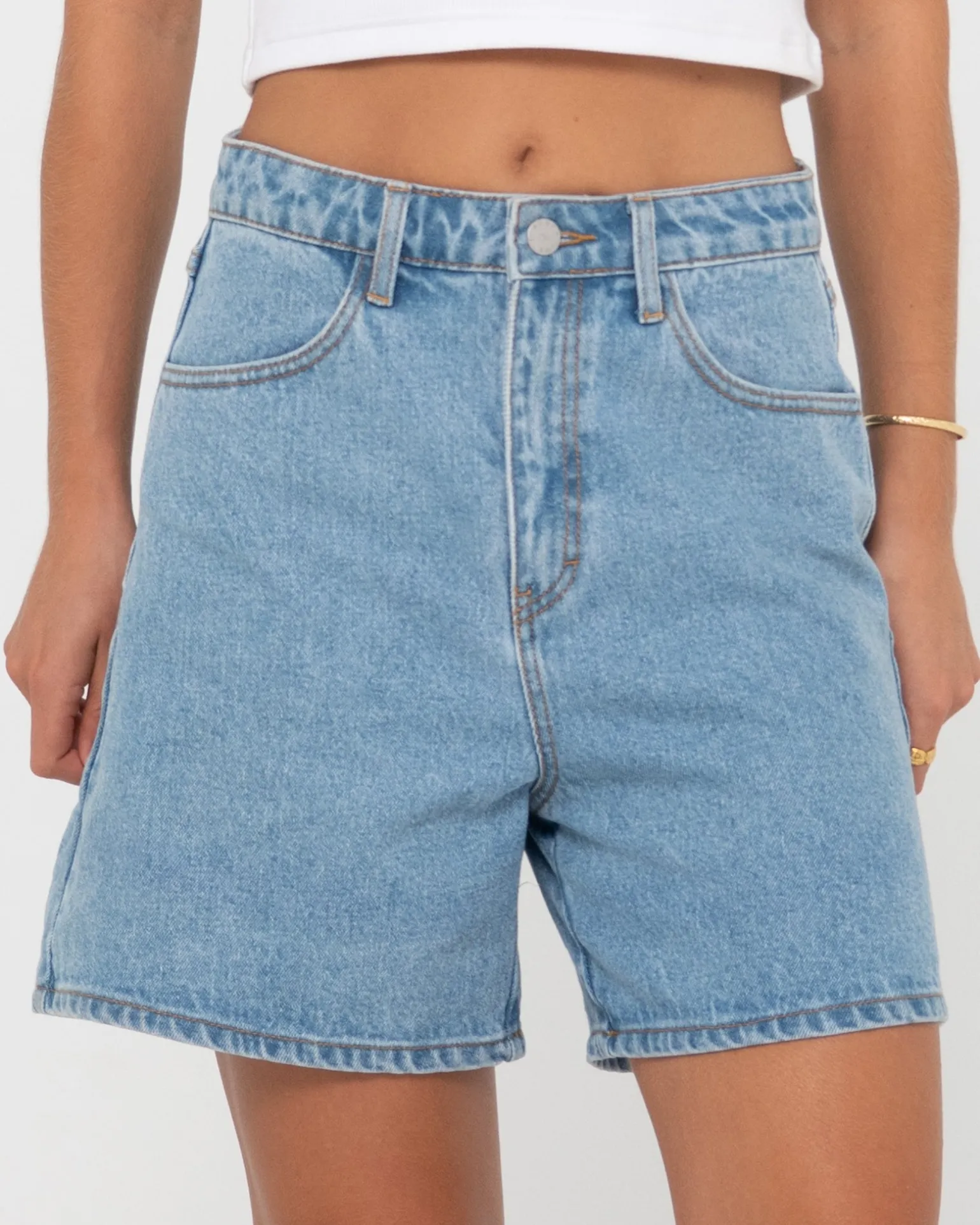 Cyprus High Waisted Denim Short | Rusty Flash Sale