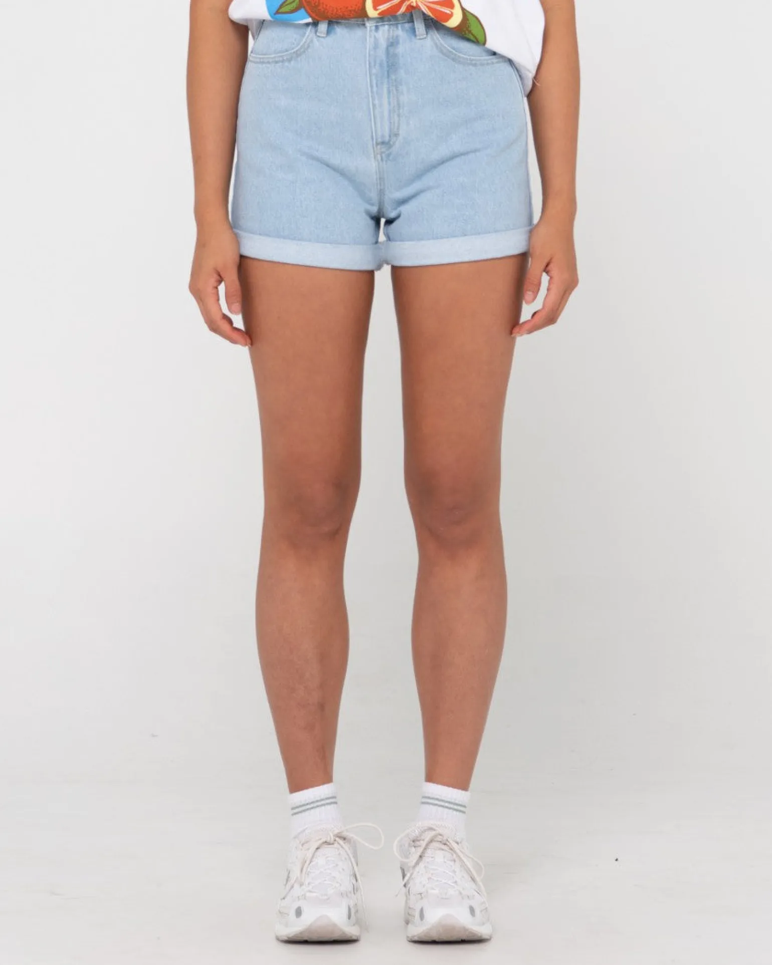 Cyprus High Waisted Denim Short | Rusty Store
