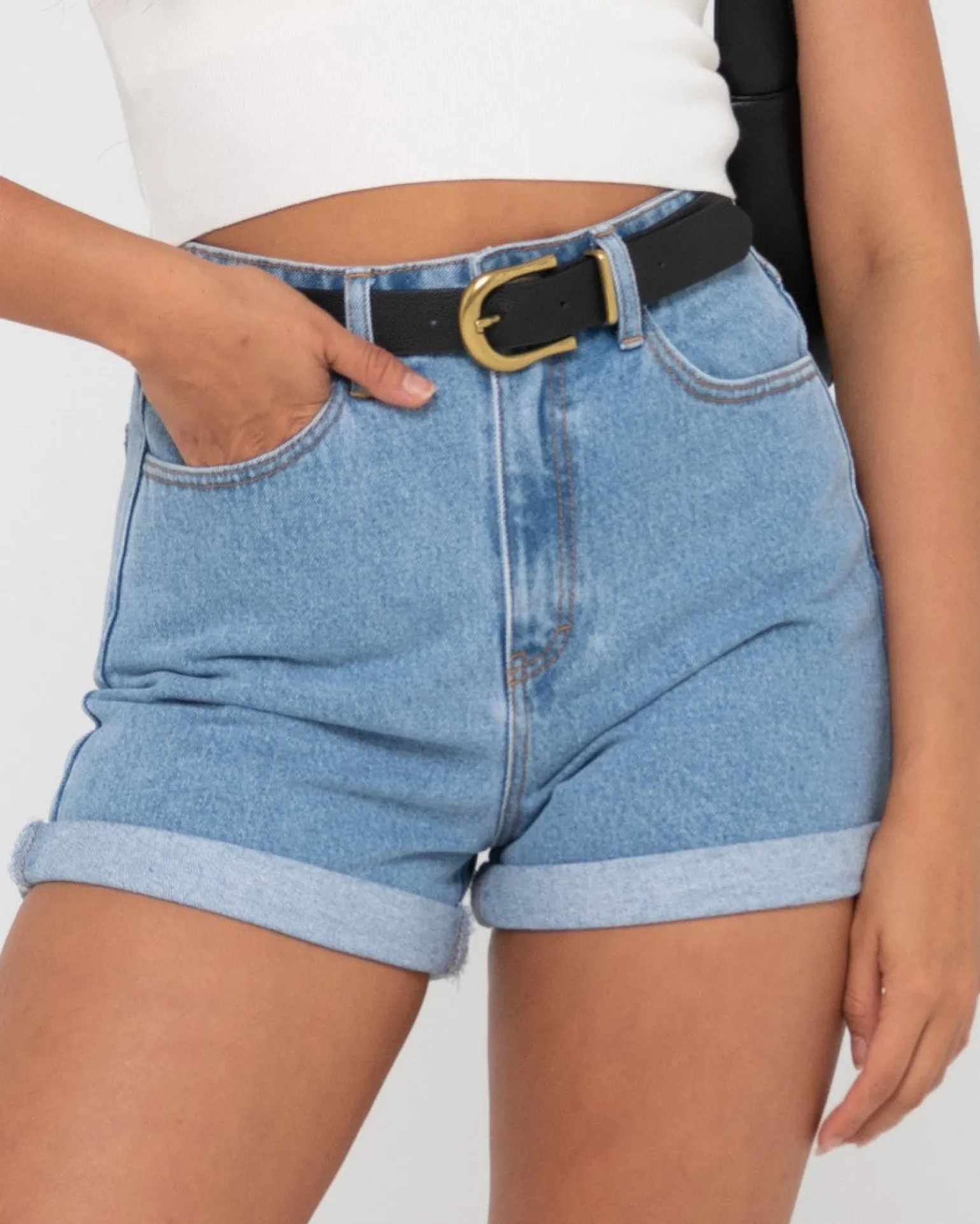 Cyprus High Waisted Denim Short | Rusty New