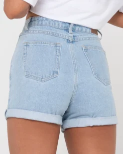 Cyprus High Waisted Denim Short | Rusty Store