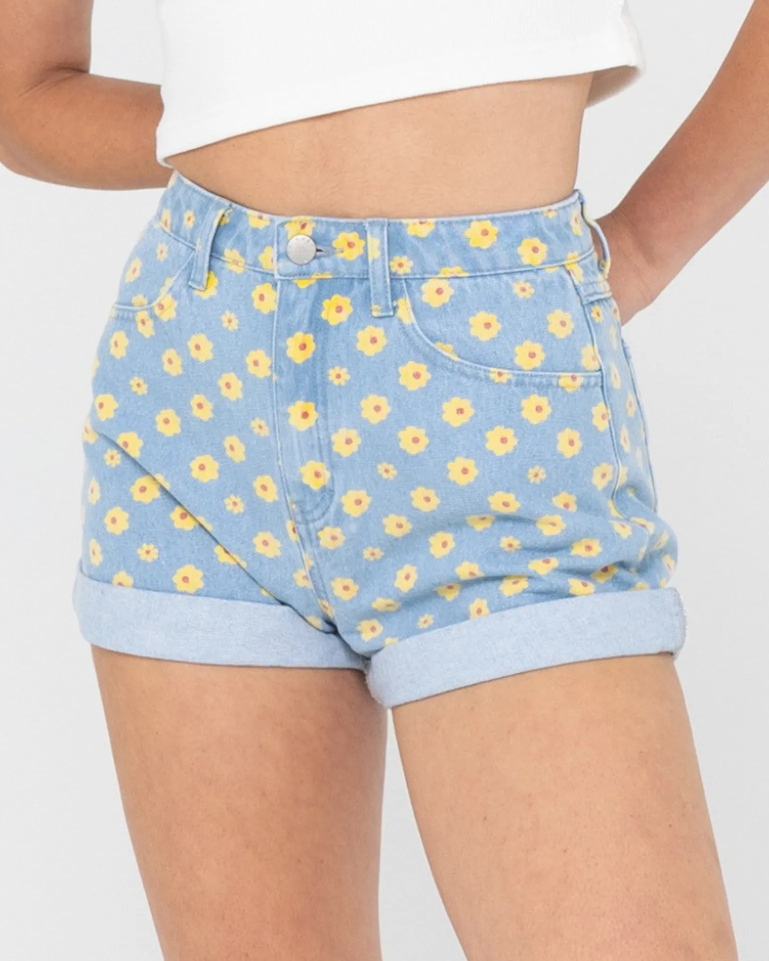Daisy High Waisted Denim Short | Rusty Flash Sale