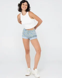 Daisy High Waisted Denim Short | Rusty Flash Sale