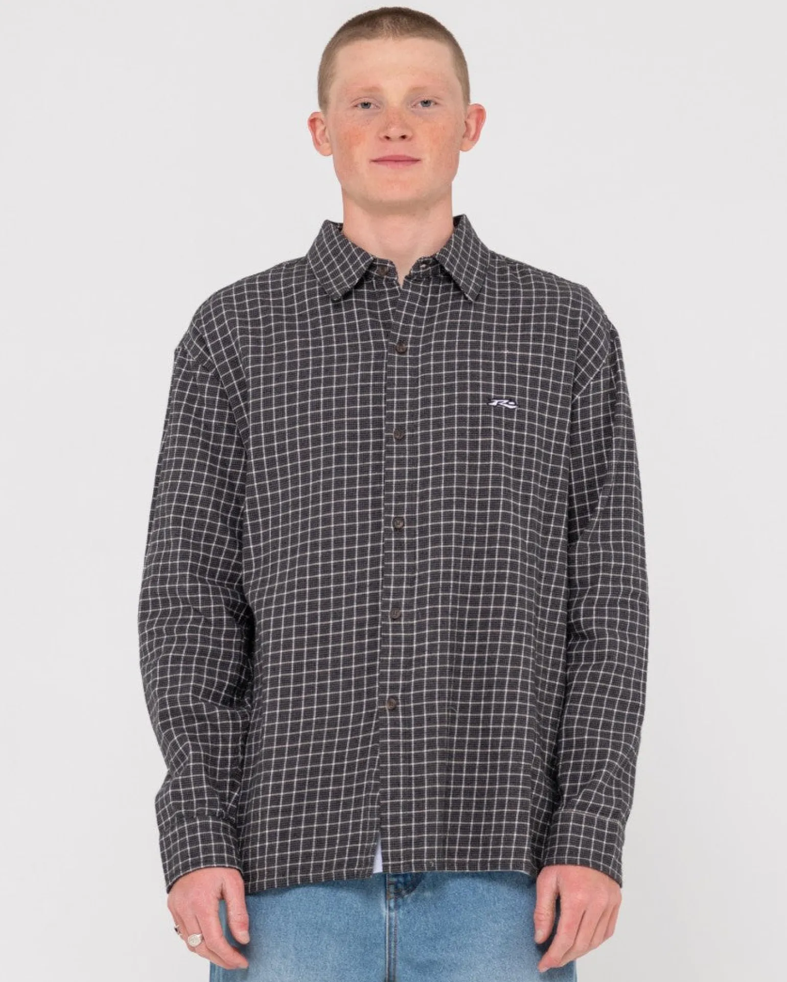 Datsun Relaxed Check Long Sleeve Shirt | Rusty Store
