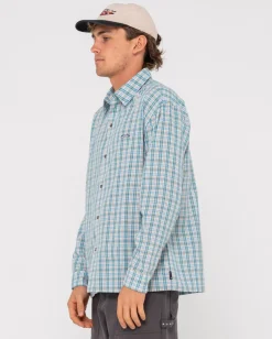 Datsun Relaxed Check Long Sleeve Shirt | Rusty Best Sale