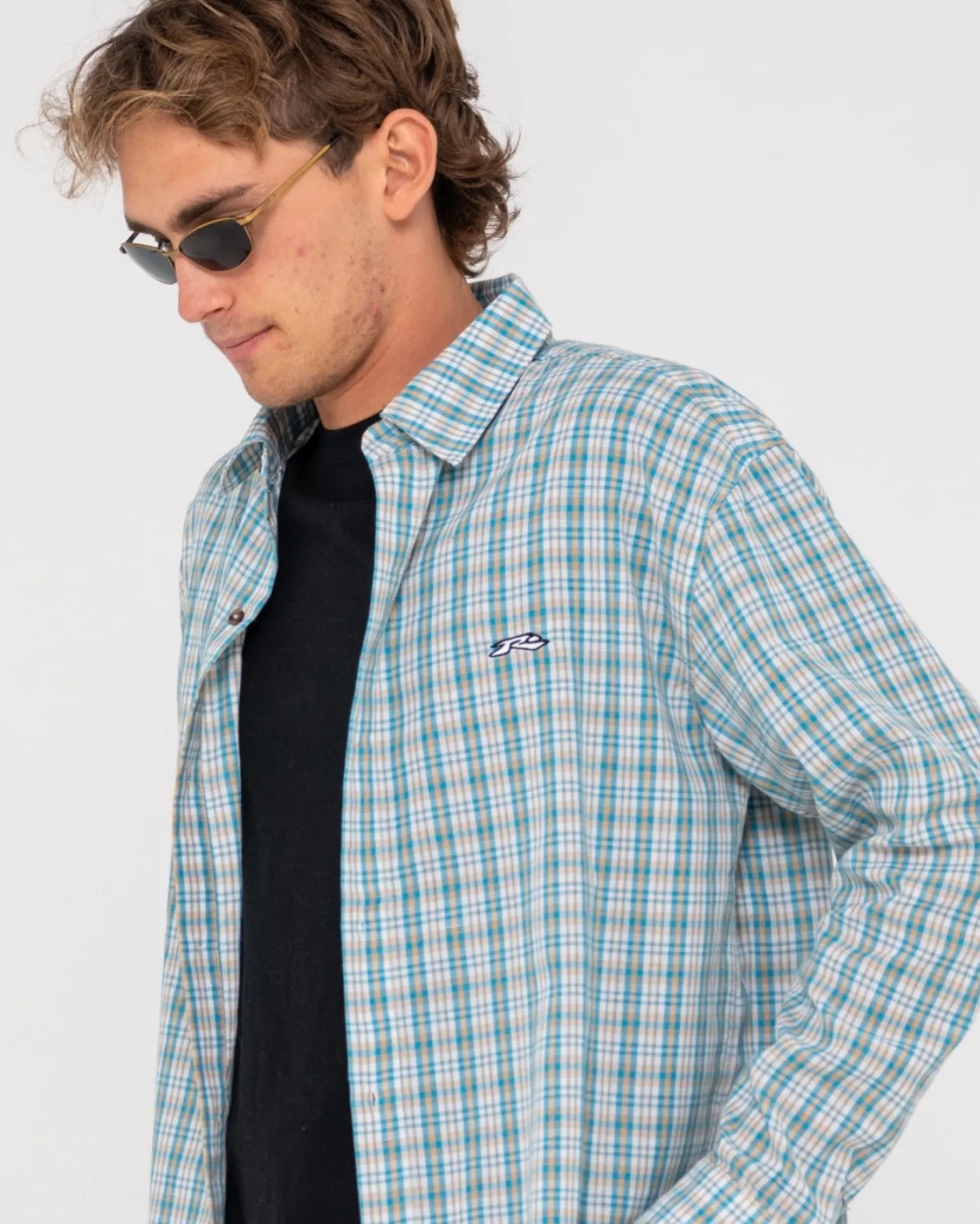 Datsun Relaxed Check Long Sleeve Shirt | Rusty Best Sale
