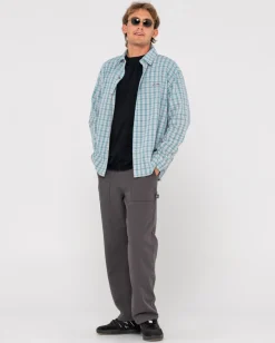 Datsun Relaxed Check Long Sleeve Shirt | Rusty Best Sale
