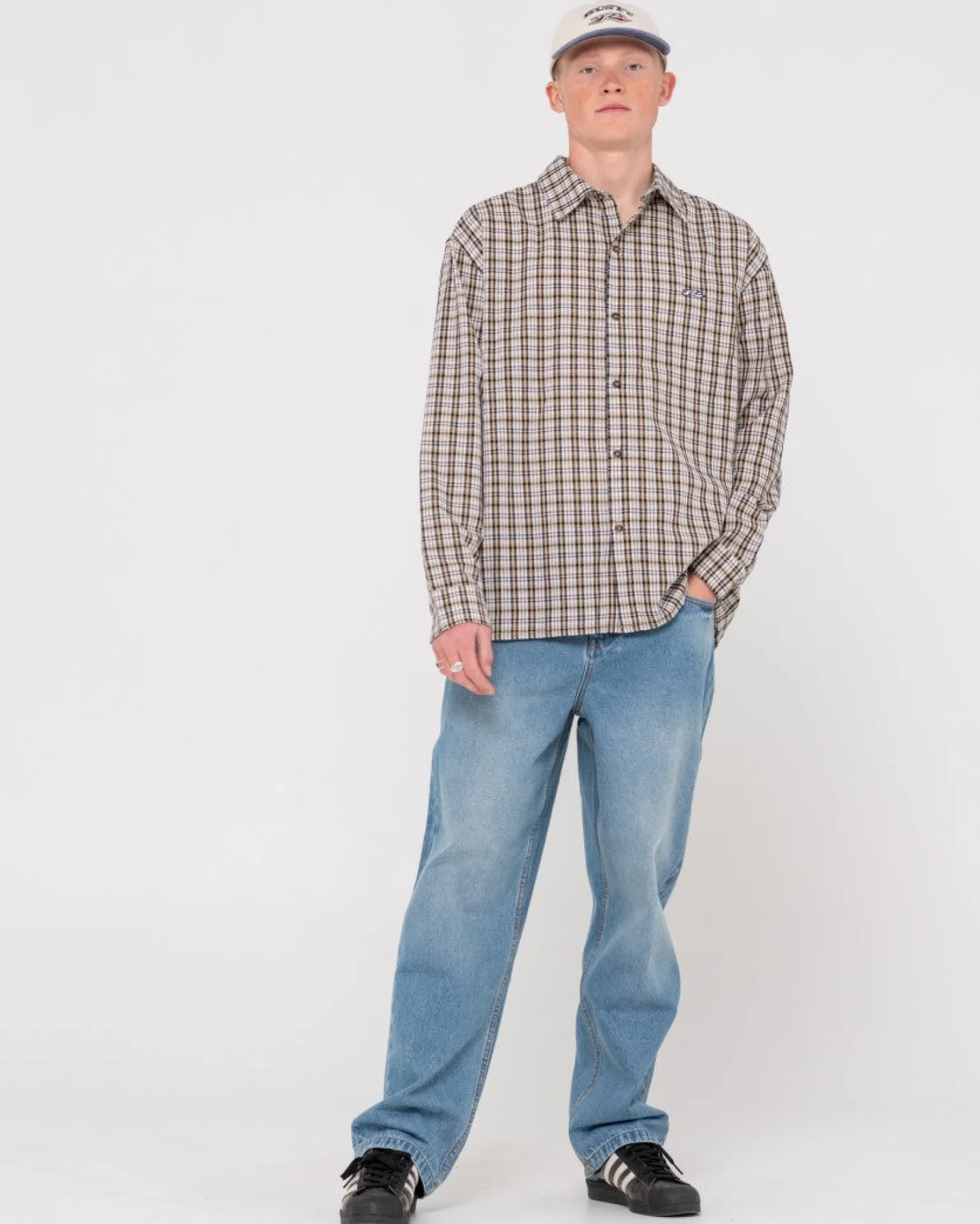 Datsun Relaxed Check Long Sleeve Shirt | Rusty Store
