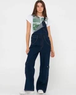 Dax Denim Cargo Overalls | Rusty Best