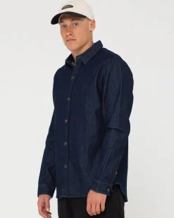 Dryver Denim Long Sleeve Shirt | Rusty Sale