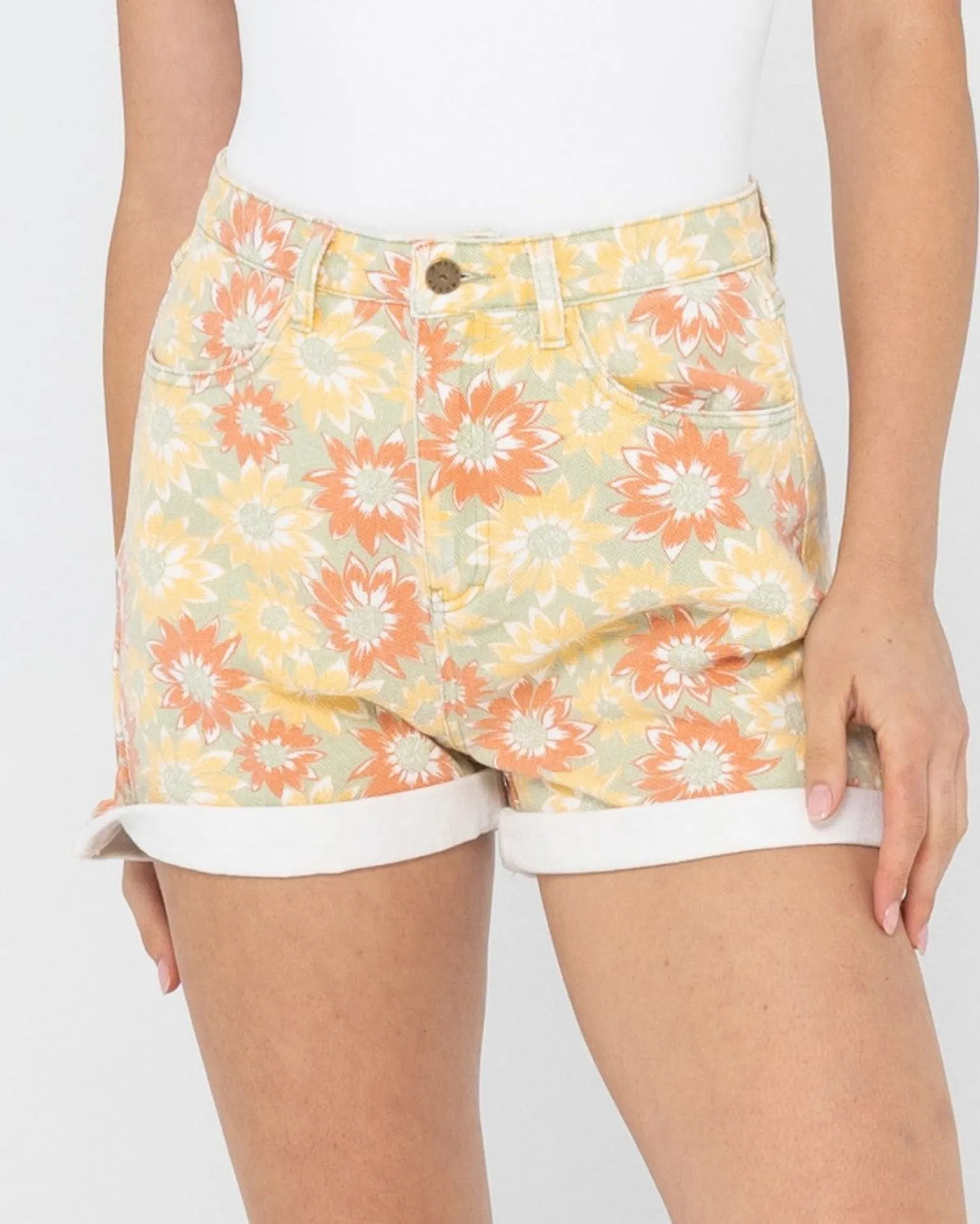 Duke High Waisted Denim Short | Rusty Cheap