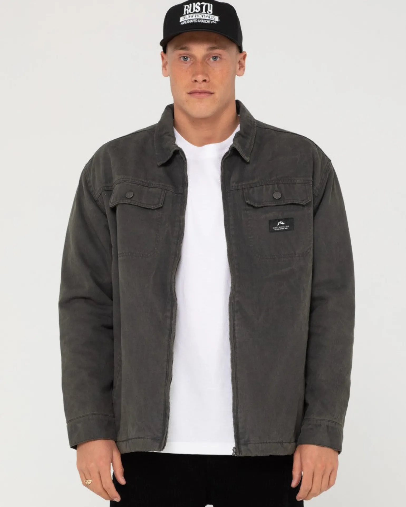 Dungaree Zip Up Jacket | Rusty Hot