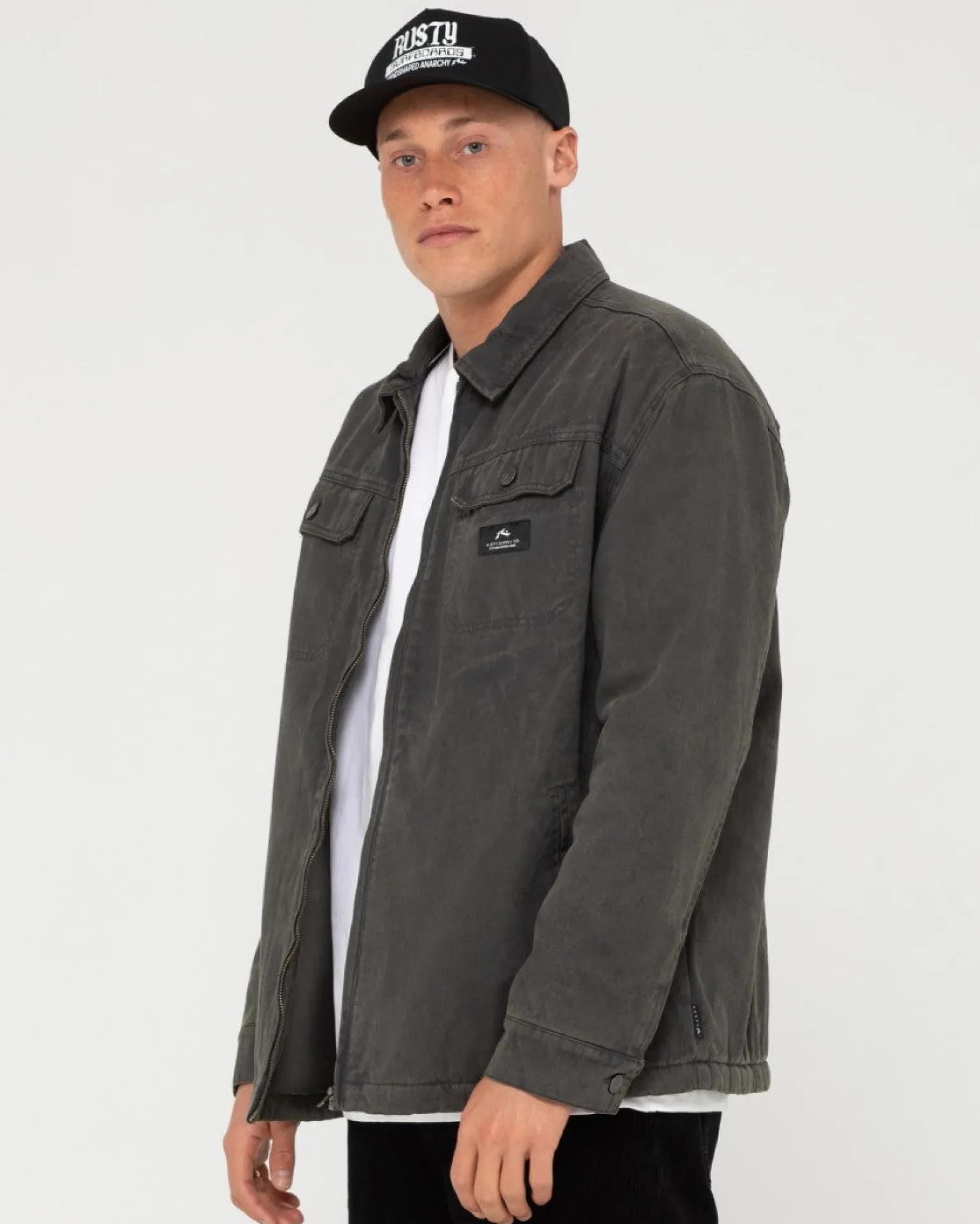 Dungaree Zip Up Jacket | Rusty Hot