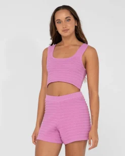 Elba Knit Crop Top | Rusty Sale