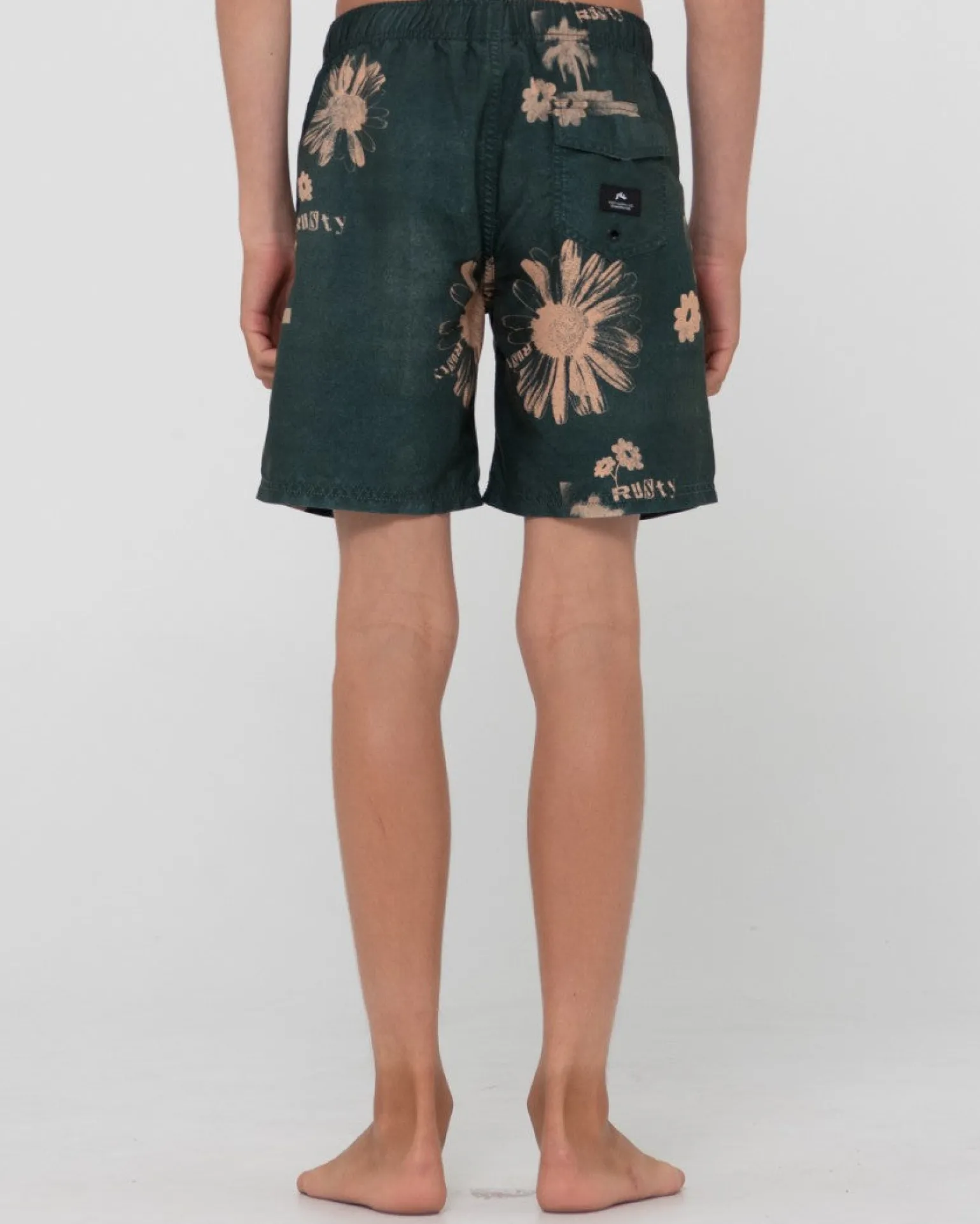Electric Sax Printed Elastic Boardshort Boys | Rusty Best