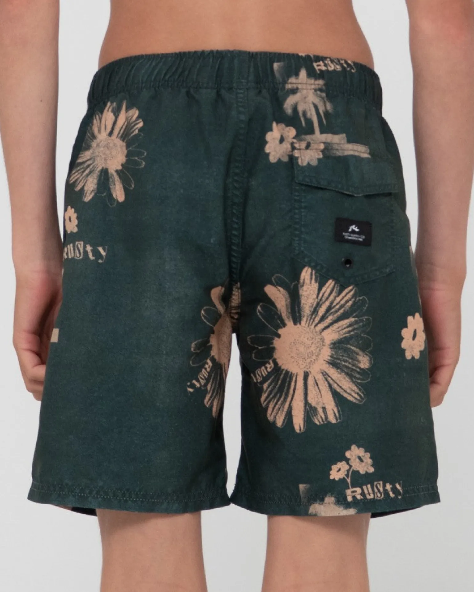 Electric Sax Printed Elastic Boardshort Boys | Rusty Best