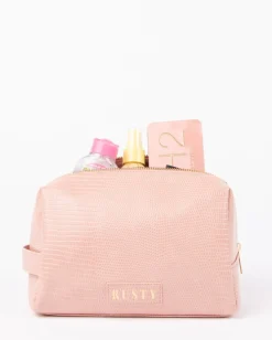 Essentials Textured Cosmetic Pouch | Rusty Outlet