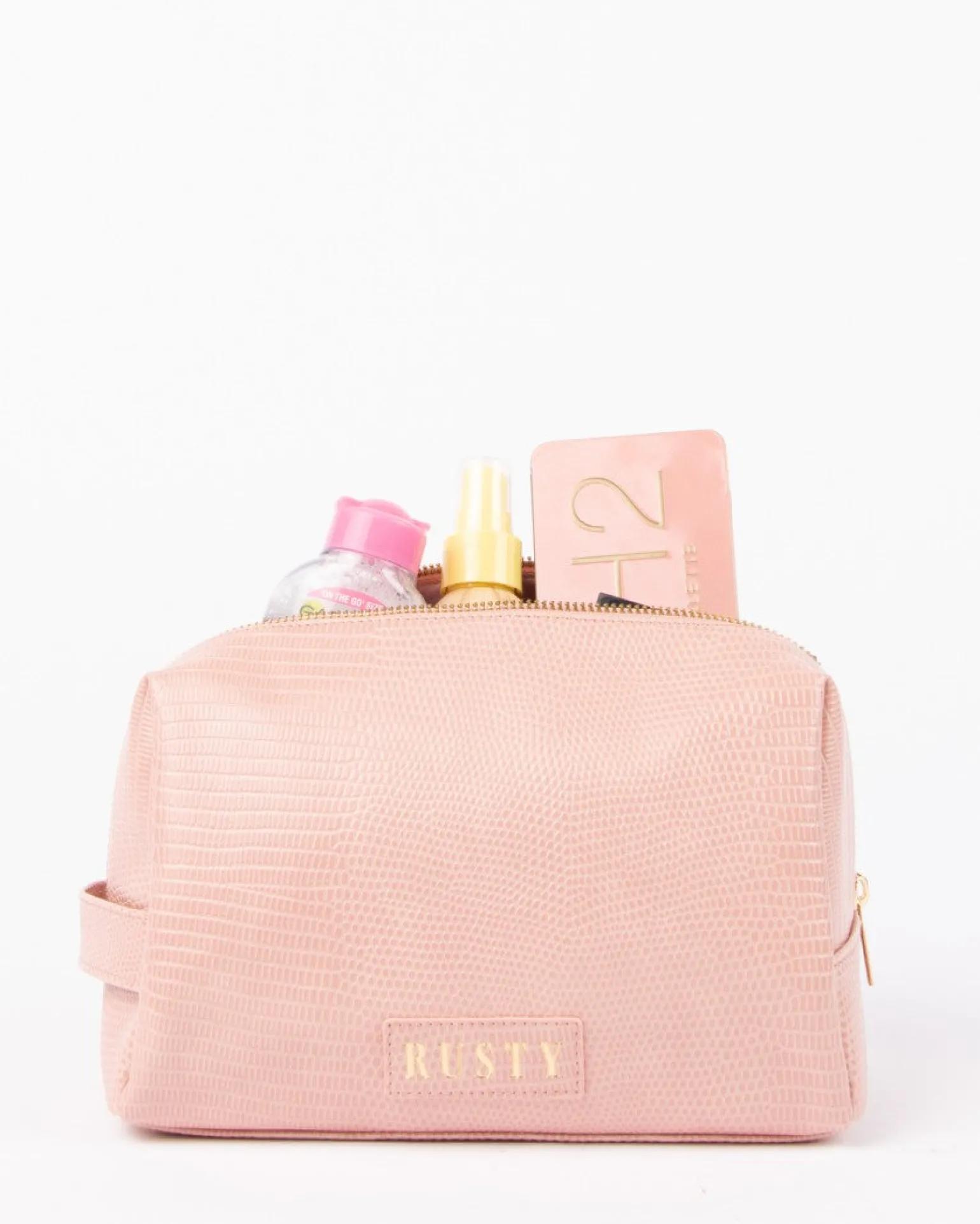 Essentials Textured Cosmetic Pouch | Rusty Store