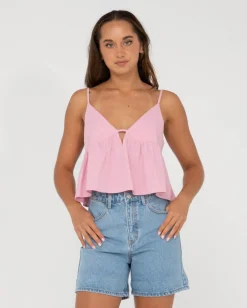 Felicity V Neck Cami Crop Top | Rusty Outlet
