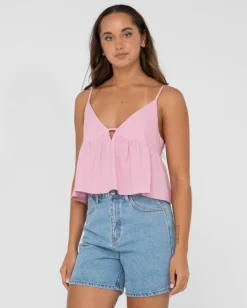 Felicity V Neck Cami Crop Top | Rusty Outlet