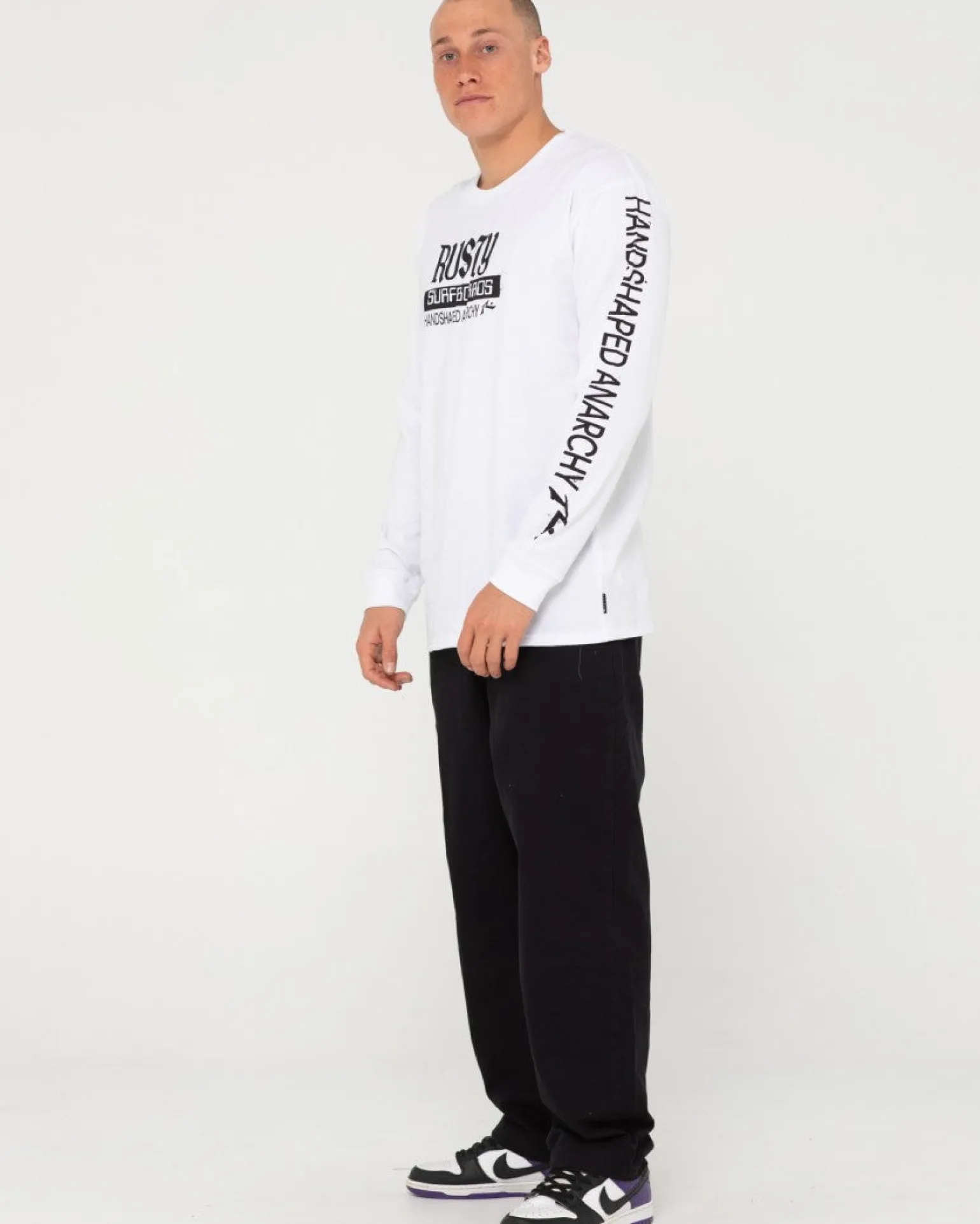 Flaming Anarchy Long Sleeve Tee Boys | Rusty New
