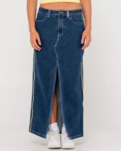 Flip Mommy Low Rise Denim Maxi Skirt | Rusty Store