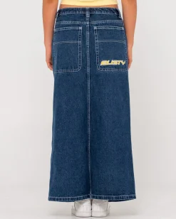 Flip Mommy Low Rise Denim Maxi Skirt | Rusty Outlet
