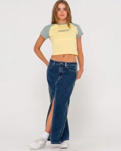 Flip Mommy Low Rise Denim Maxi Skirt | Rusty Store