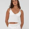 Florence V Neck Knit Cami Crop Top | Rusty Online