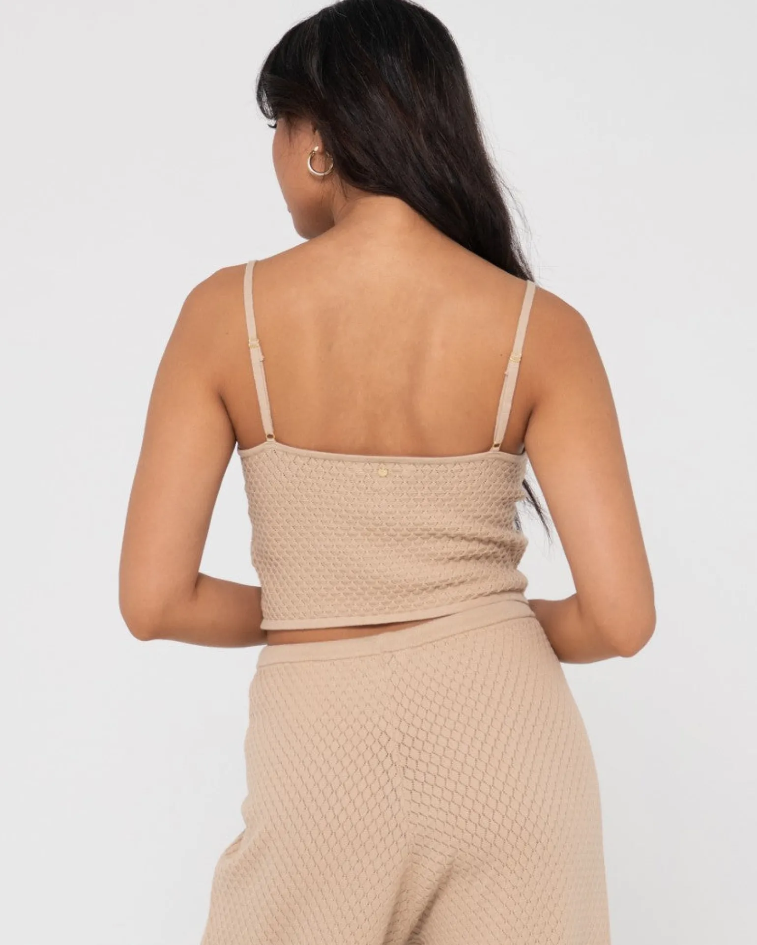 Florence V Neck Knit Cami Crop Top | Rusty Outlet