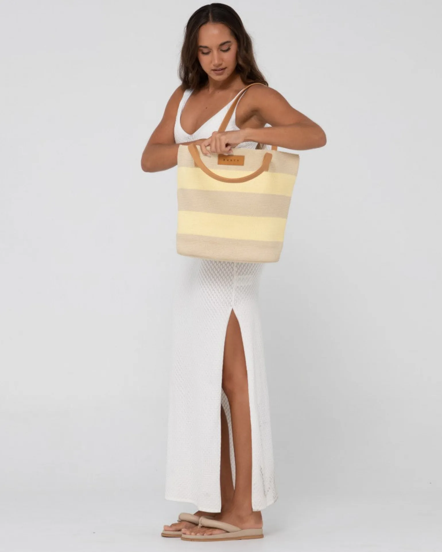 Florence V Neck Knit Slip Maxi Dress | Rusty Fashion