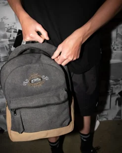 Frenzy Embroidered Cord Backpack | Rusty Cheap