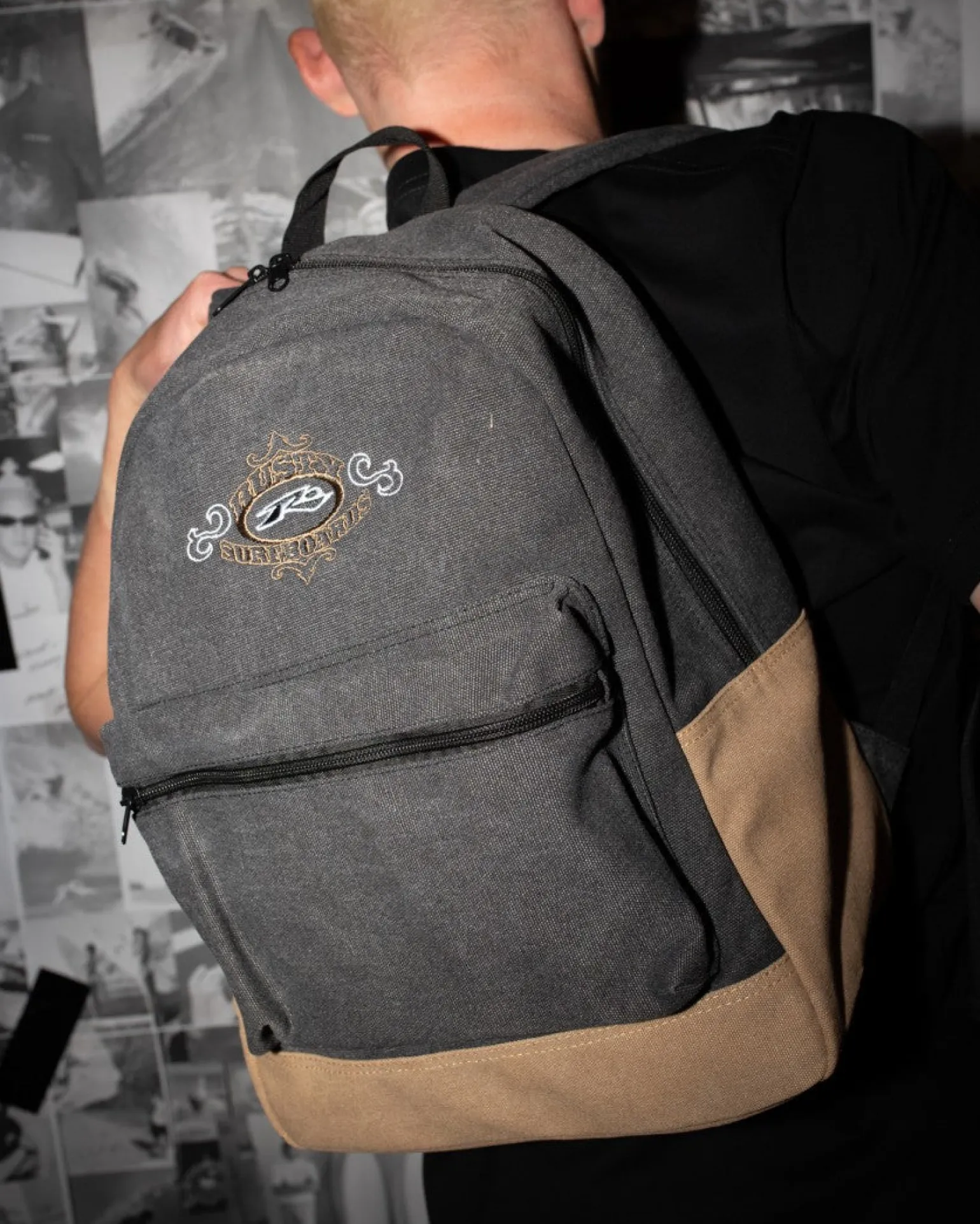 Frenzy Embroidered Cord Backpack | Rusty Cheap