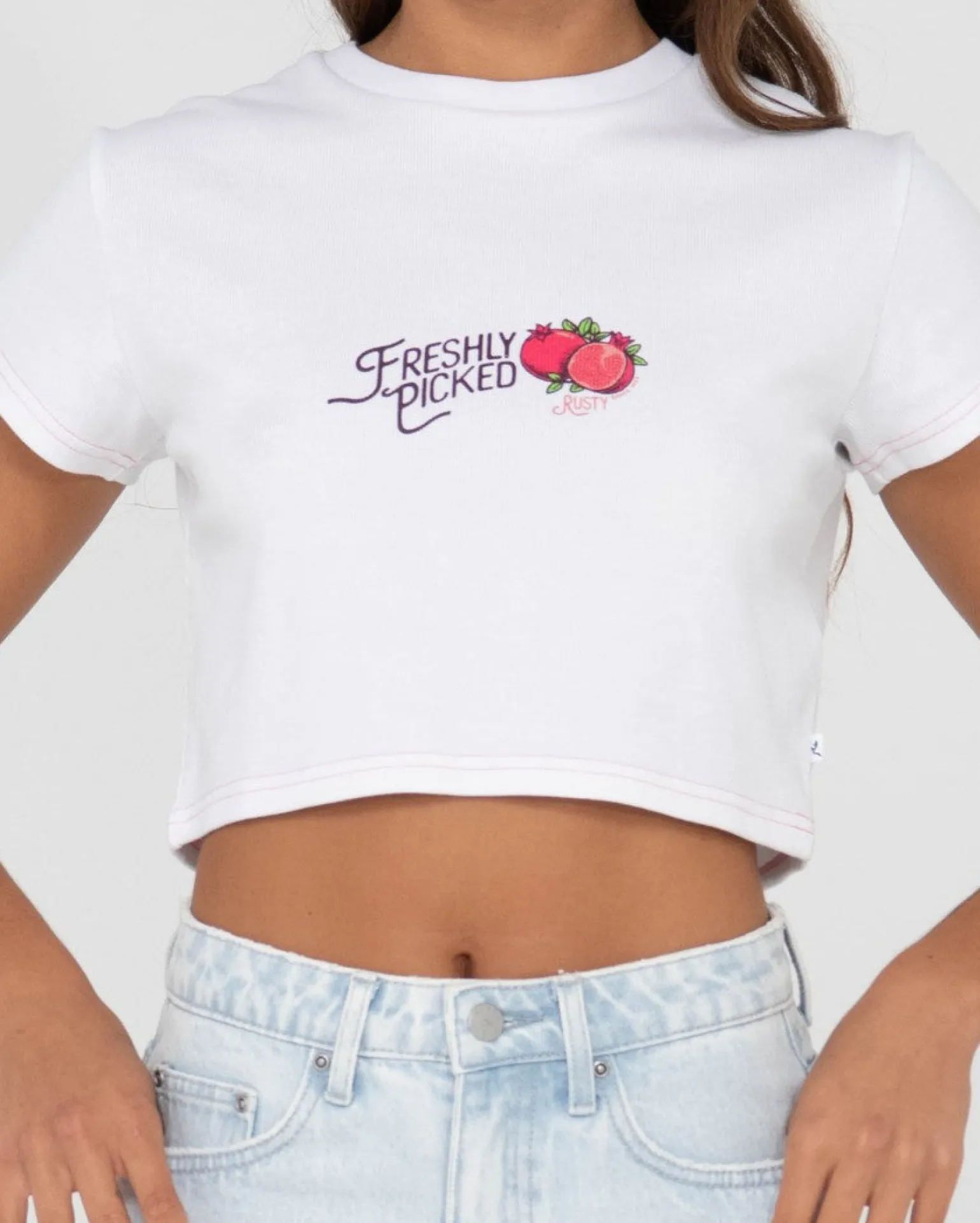 Fruitful Short Sleeve Graphic Baby Tee | Rusty Discount