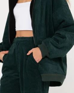 Gables Reversible Zip Up Cord Jacket | Rusty Hot