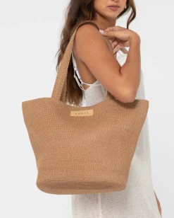 Gisele Straw Beach Bag | Rusty New
