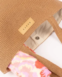 Gisele Straw Beach Bag | Rusty New