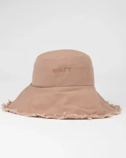 Gleam Organic Wide Brim Bucket Hat | Rusty Outlet
