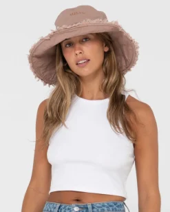 Gleam Organic Wide Brim Bucket Hat | Rusty Outlet